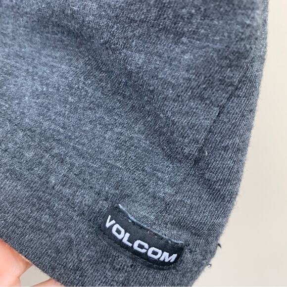 Volcom Modern Fit Logo Gray/Yellow Short Sleeve T-Shirt - Picture 3 of 4